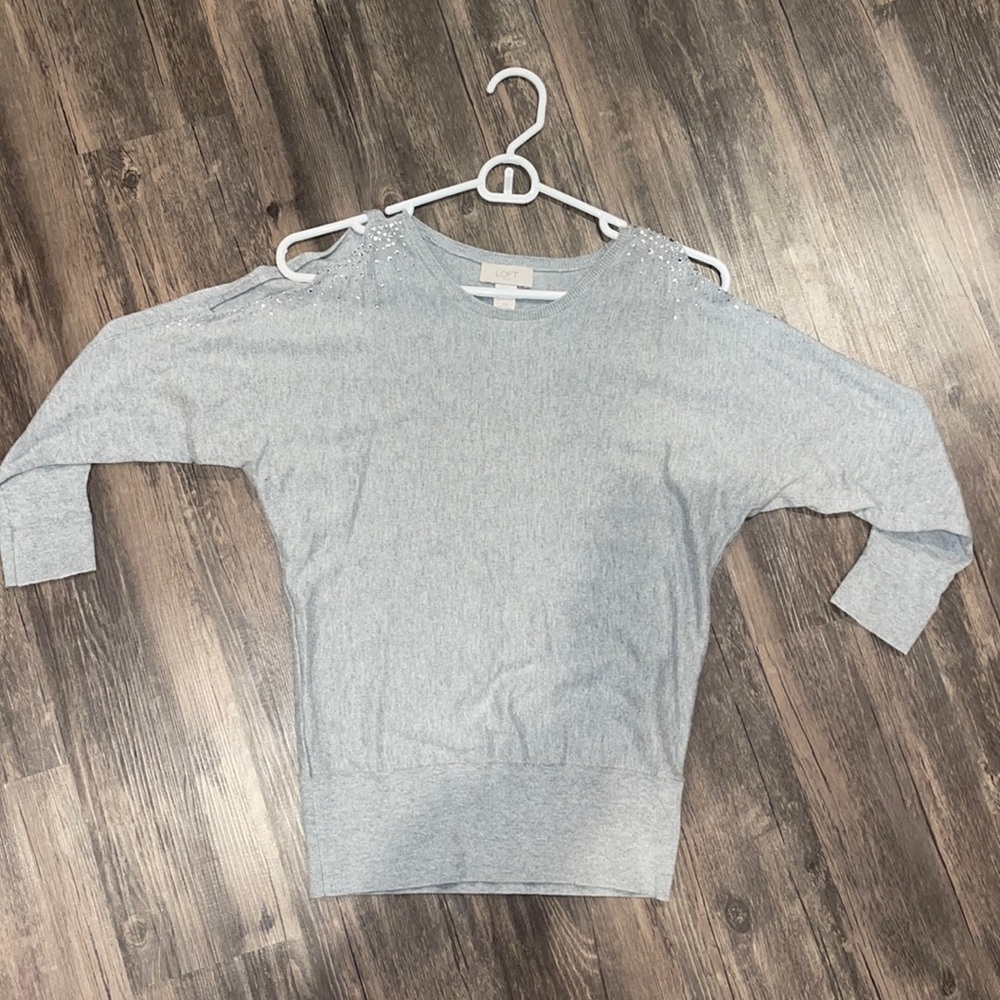 Open shoulder sweater